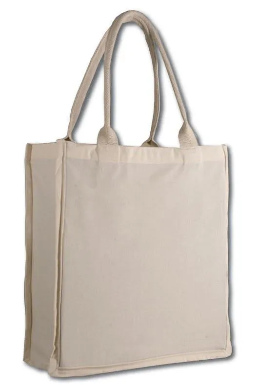 100% Cotton Fancy Shopper Tote Bags Wholesale