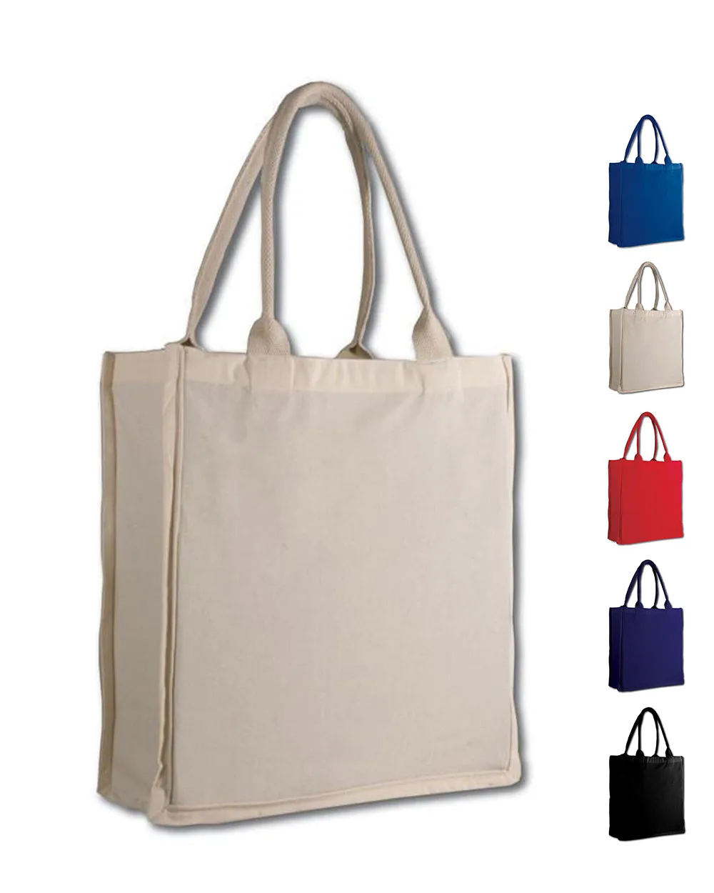 100% Cotton Fancy Shopper Tote Bags Wholesale