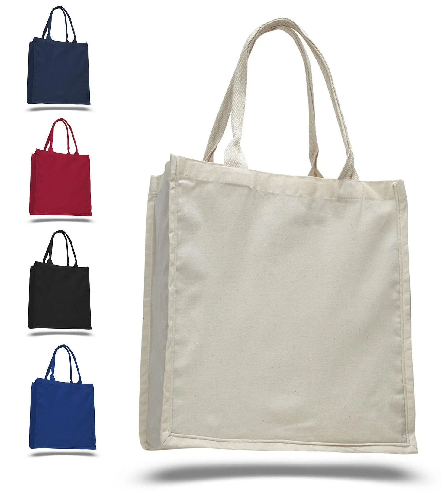 100% Cotton Fancy Shopper Tote Bags Wholesale