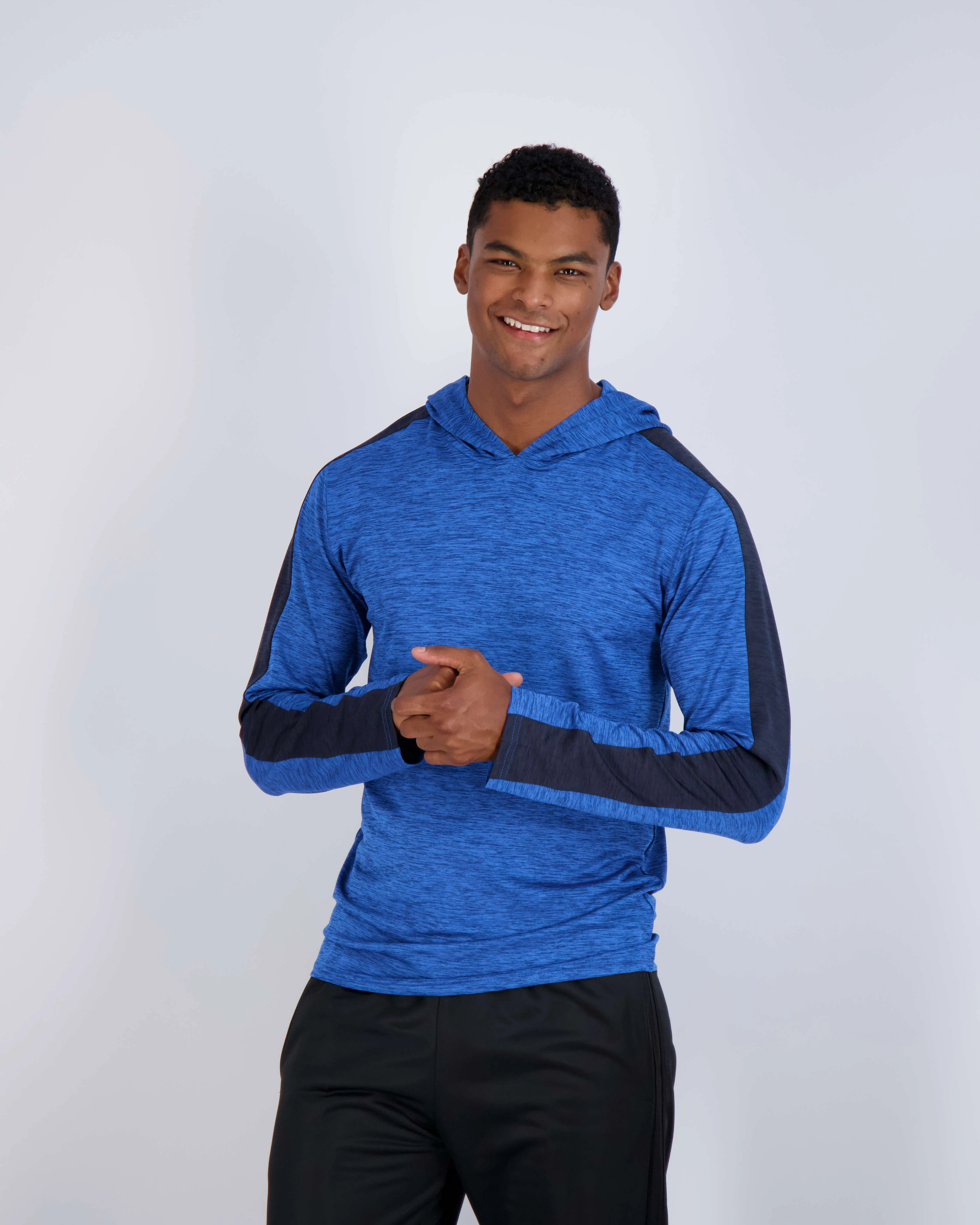 3 Pack: Mens Dry Fit Active Hoodie Pullover Sweatshirt