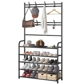 5 Tier Multi-Functional Shoe And Hat Rack