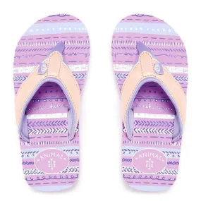 Animal Girls' Swish Glitz Flip Flops