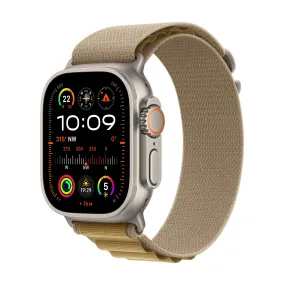 Apple Watch Ultra 2 GPS   Cellular 49mm Natural Titanium Case with Tan Alpine Loop - M