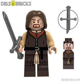 Aragorn Lord of The Rings Lego Minifigures Custom Toys