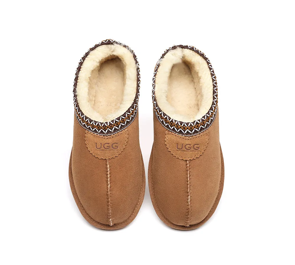 AUSTRALIAN SHEPHERD® UGG Sheepskin Wool Ankle Tazzy Slippers Venus