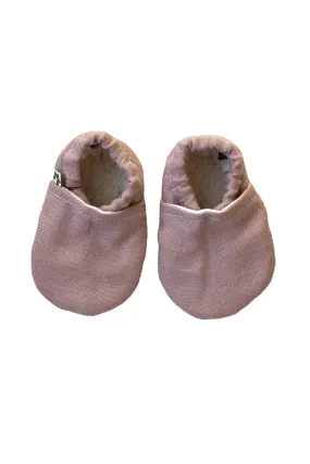 Baby Booties 100% Blush Linen