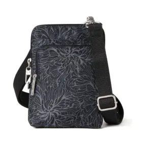 Baggallini Women's Anti Theft Activity Crossbody Bag - Midnight Blossom Print