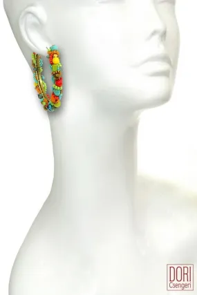 Carmel Bold Colored hoop Earrings