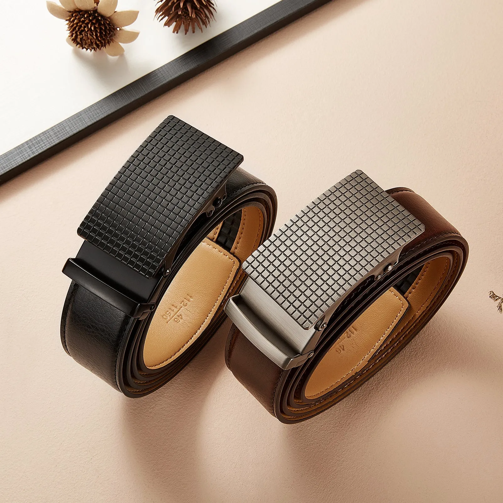 Double Up on Style with Our Two-Pack Leather Belt