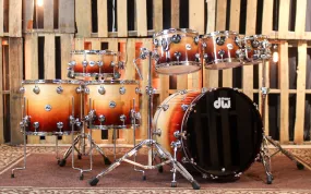 DW Collector's Maple SSC Rich Red Fade Drum Set - 22,10,12,14,16,14sn - SO#1366870