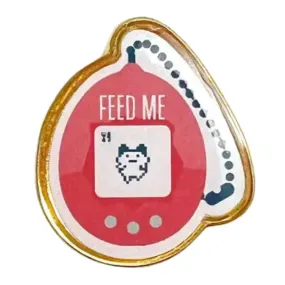 Feed Me Tamagotchi Pin