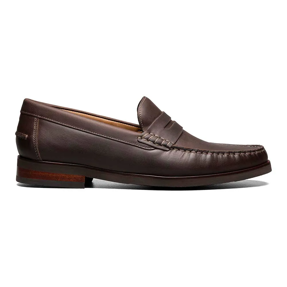 Florsheim Berkley Flex Chukka Moc Toe Penny Loafer in Brown Crazy Horse