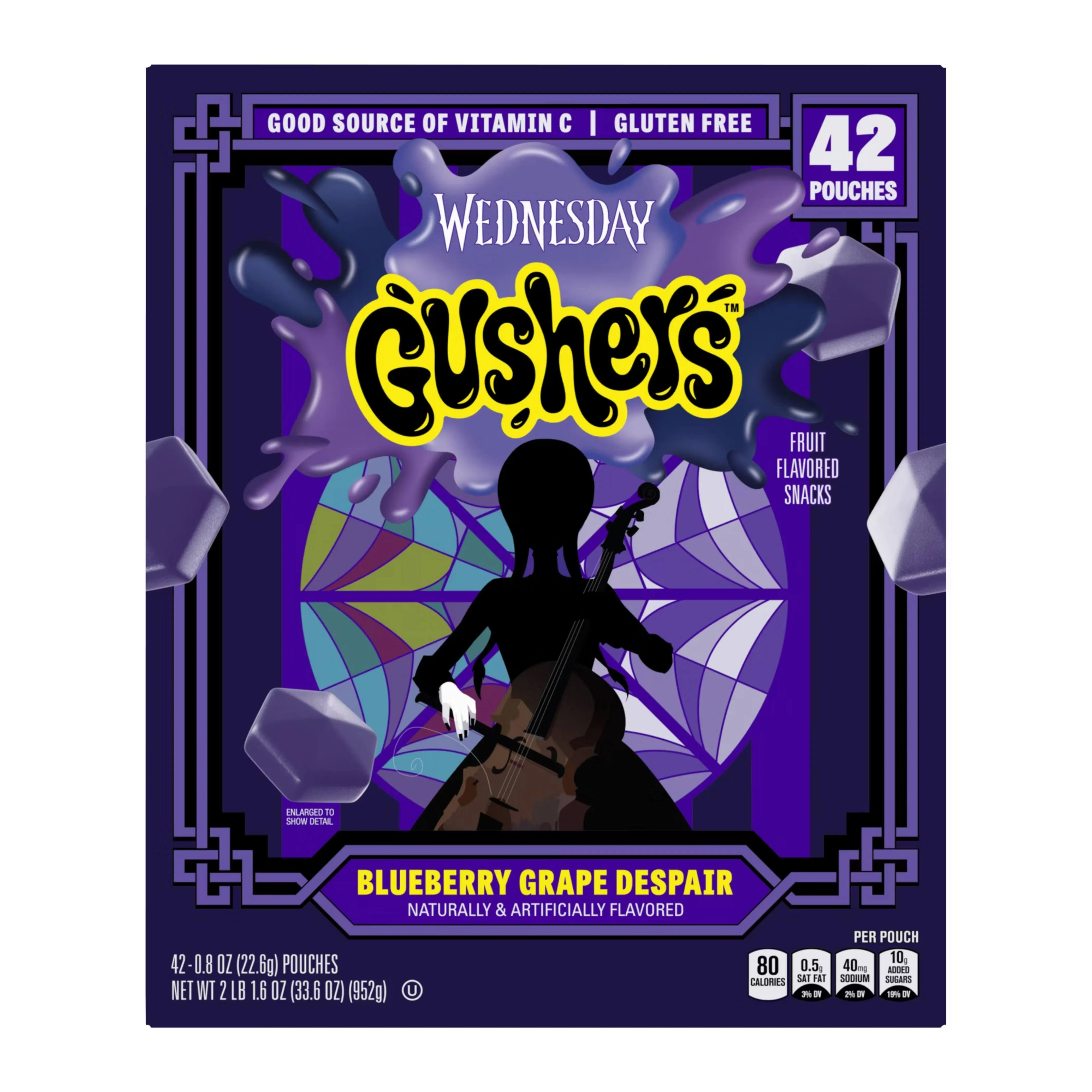 Gushers Wednesday Addams, 42 Ct Each