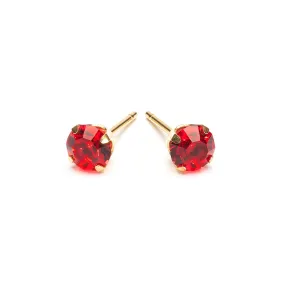 July Birthstone 5mm Earrings