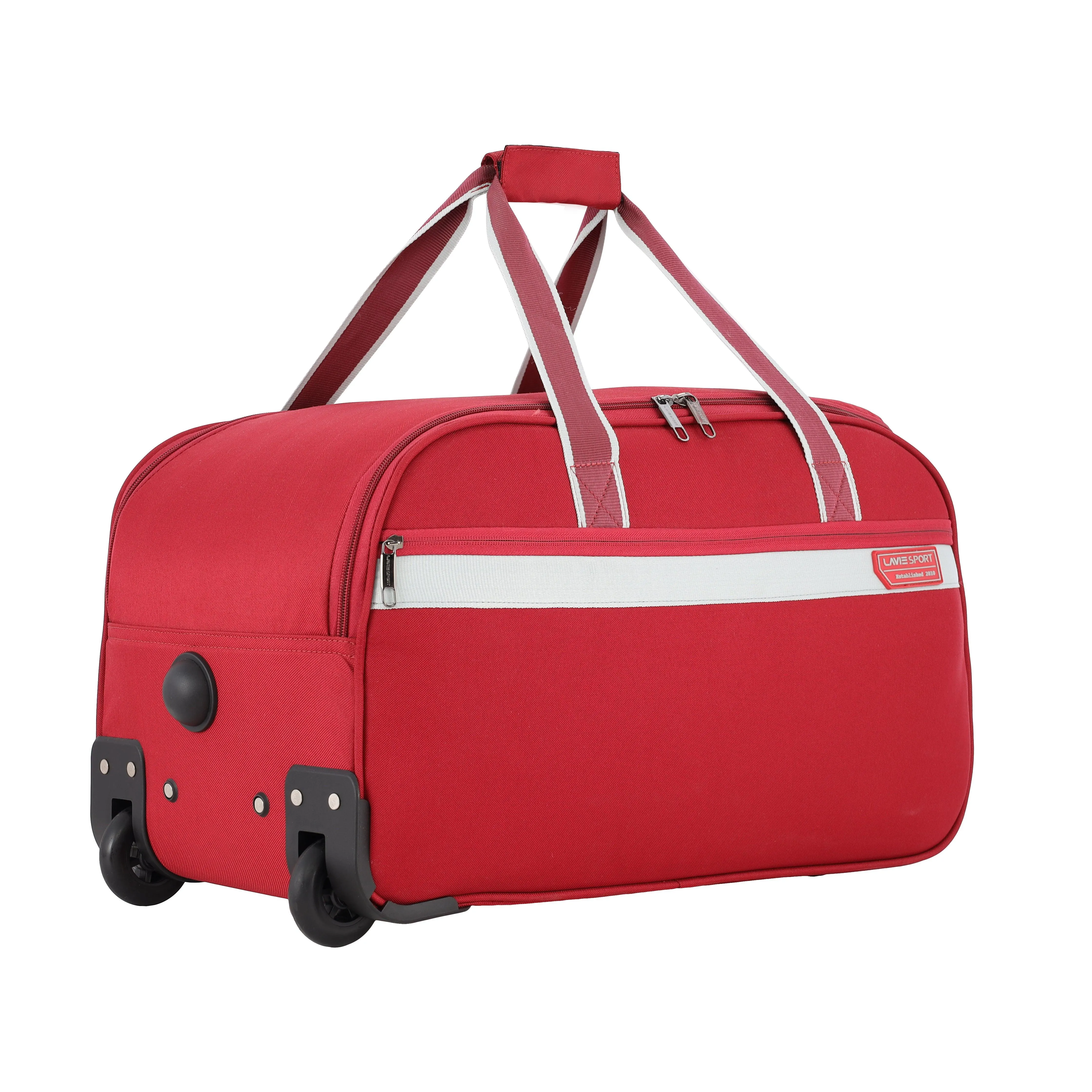 Lavie Sport size 53 cms Tropic Wheel Duffle Bag | Red