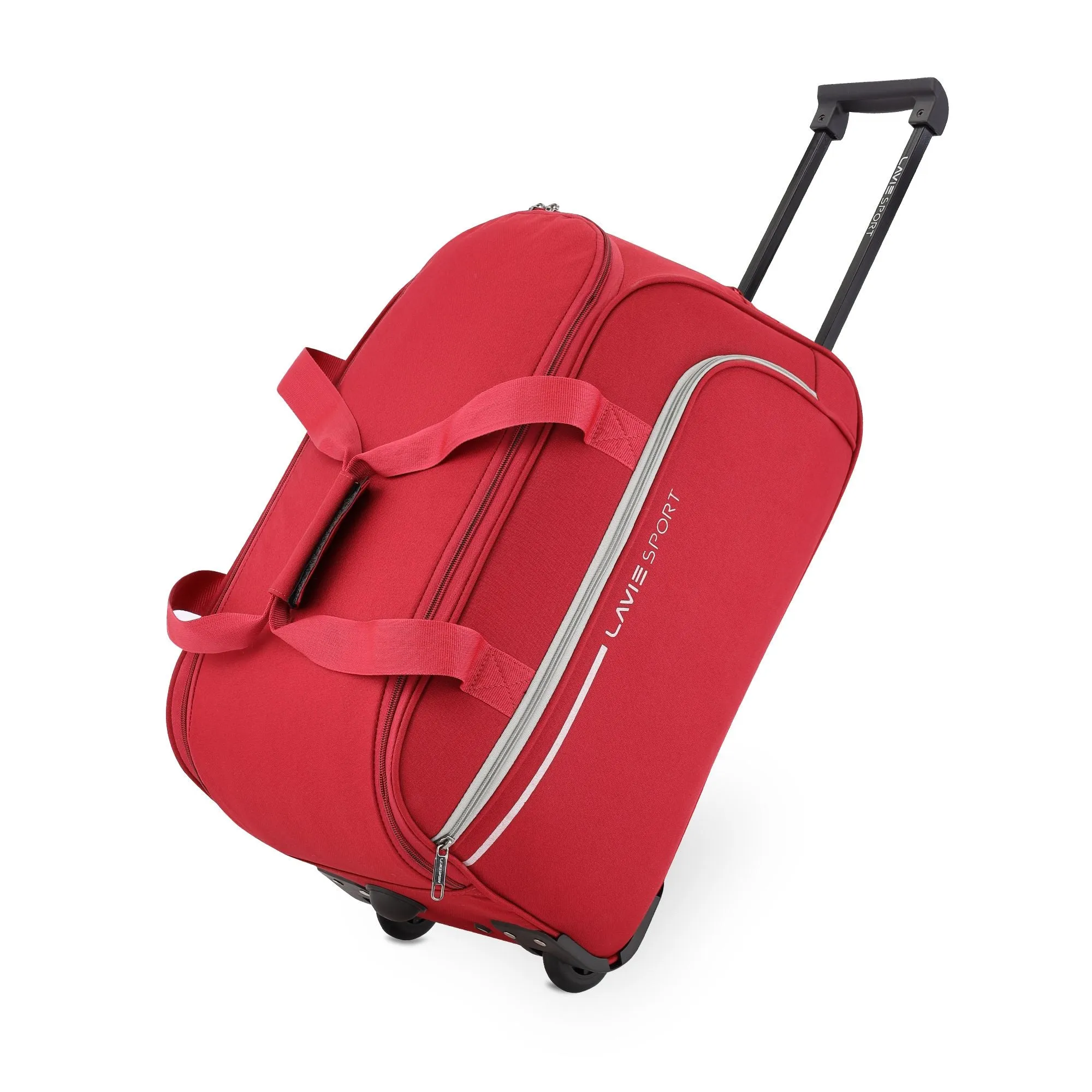 Lavie Sport Small Size 53 Cms Galactic Wheel Duffle Bag | Red