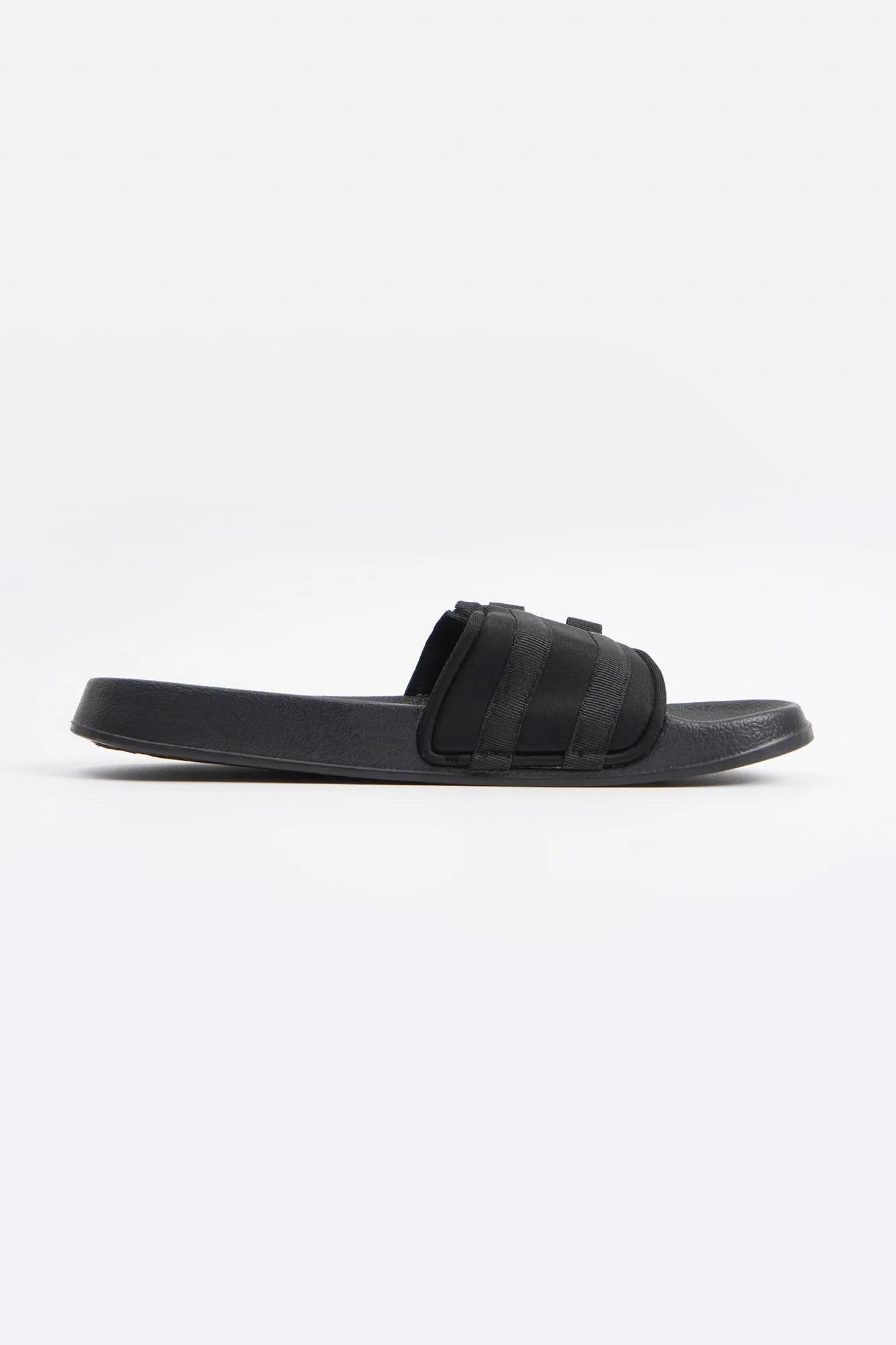 Men's Neoprene Slides with Strap Details