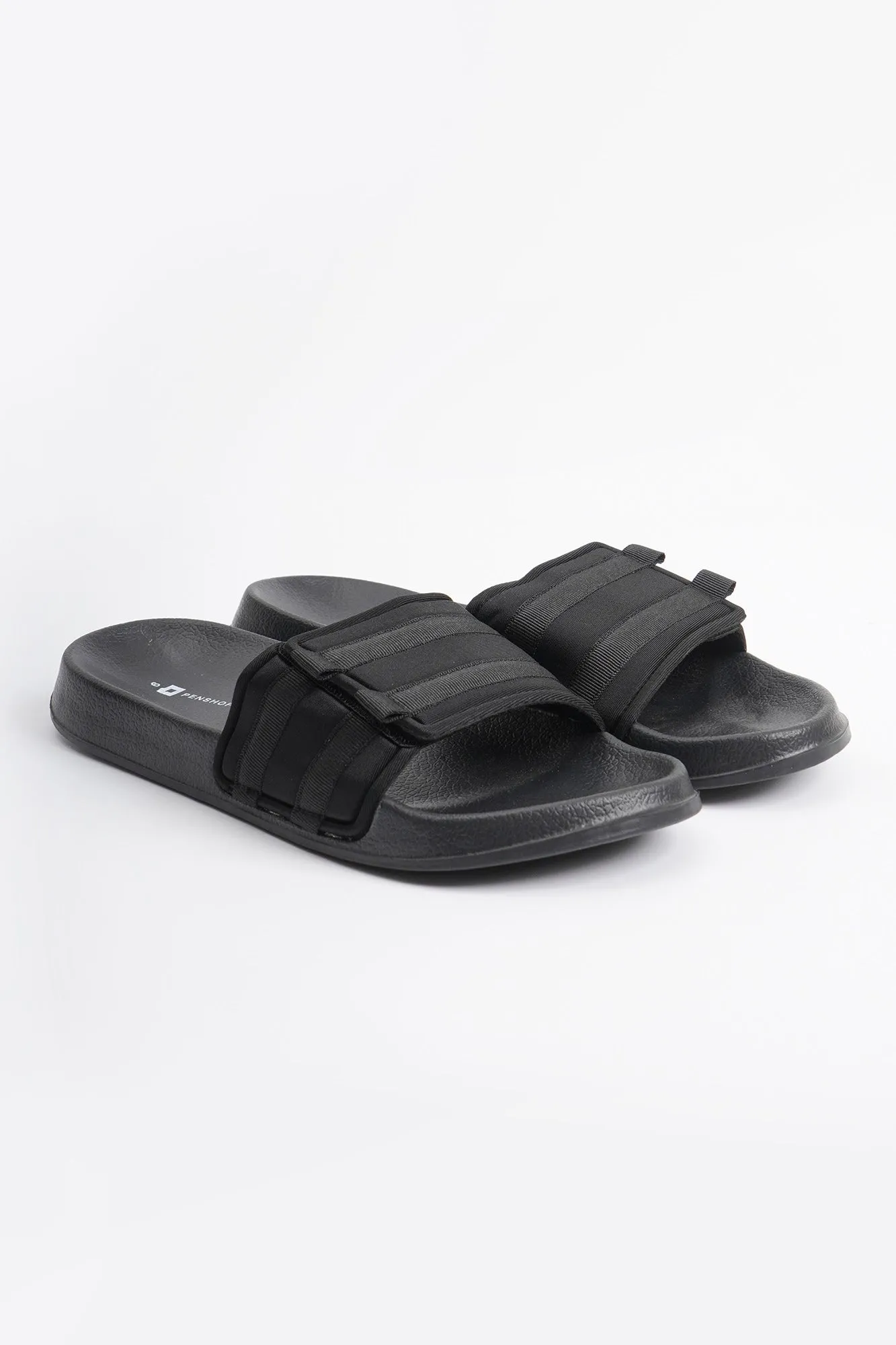 Men's Neoprene Slides with Strap Details