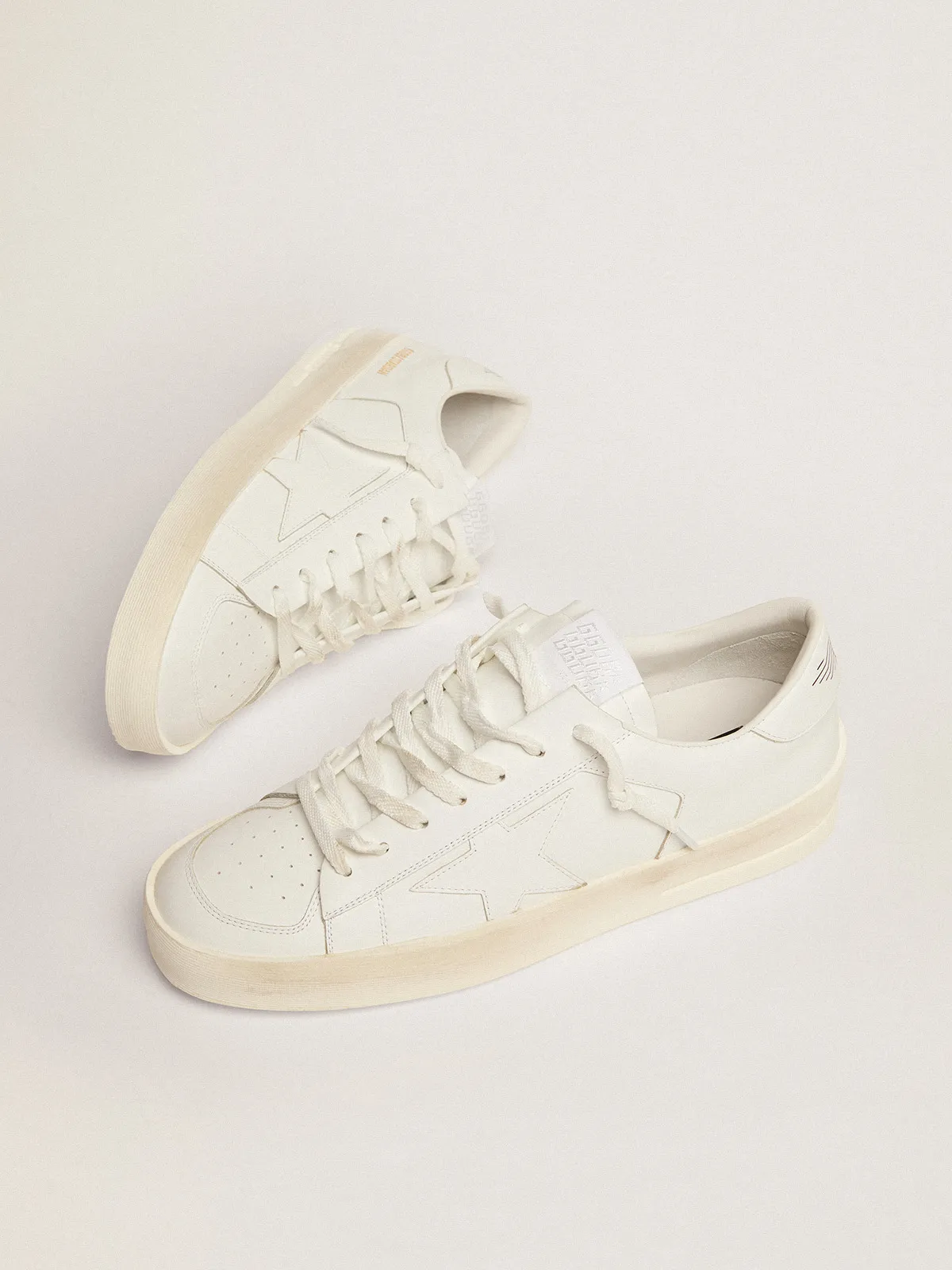 Men's Stardan in white leather