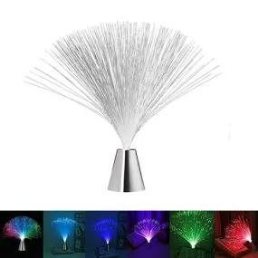 Multicolor LED Fiber Optic Lamp