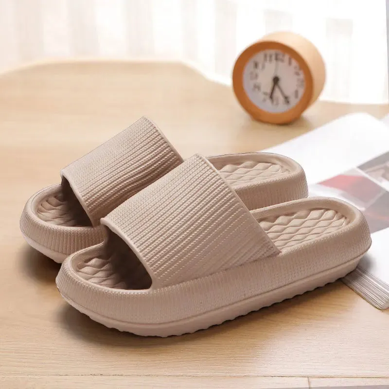 New Soft Platform Slippers for Women 2024 Summer Thick Bottom Cloud Slides Woman EVA Light Non-Slip Flip Flops Plus Size 45