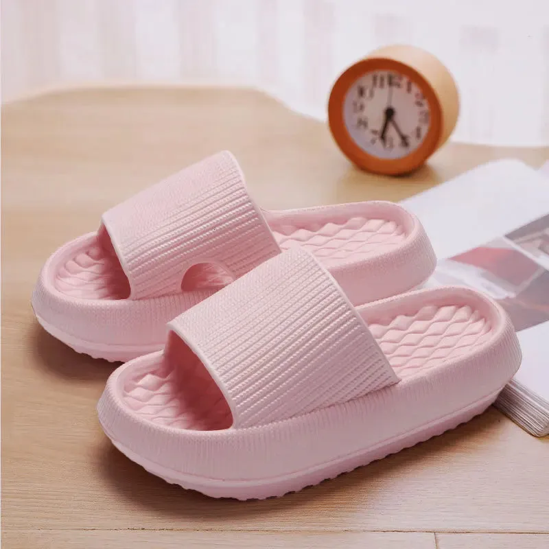 New Soft Platform Slippers for Women 2024 Summer Thick Bottom Cloud Slides Woman EVA Light Non-Slip Flip Flops Plus Size 45