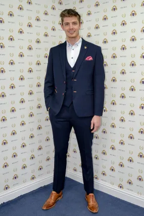 Newcastle United and England Goalkeeper Nick Pope in JD4 Navy Suit