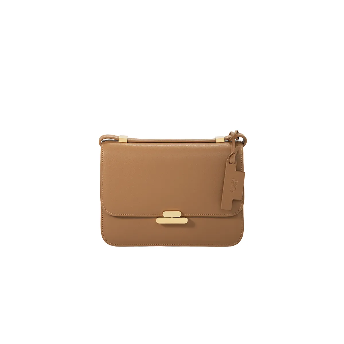 Small Flip Lock Crossbody Caramel