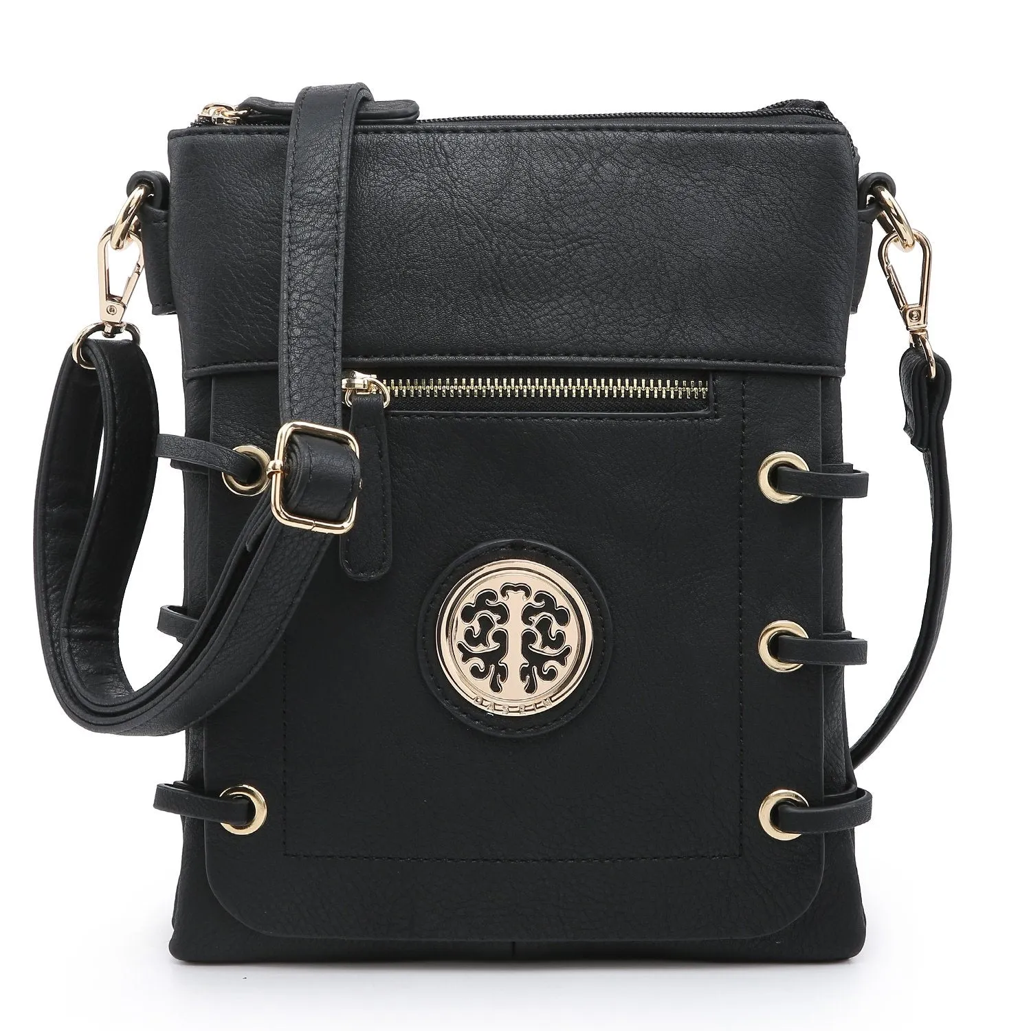 Small Size Emblem Retro Elegant Crossbody Messenger Bag l Dasein