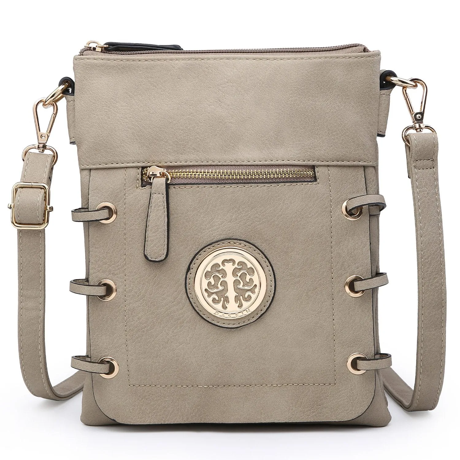 Small Size Emblem Retro Elegant Crossbody Messenger Bag l Dasein