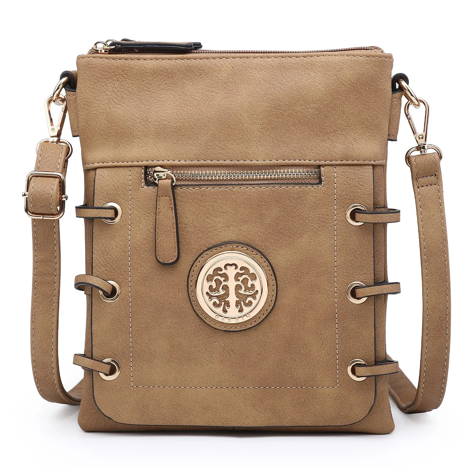 Small Size Emblem Retro Elegant Crossbody Messenger Bag l Dasein