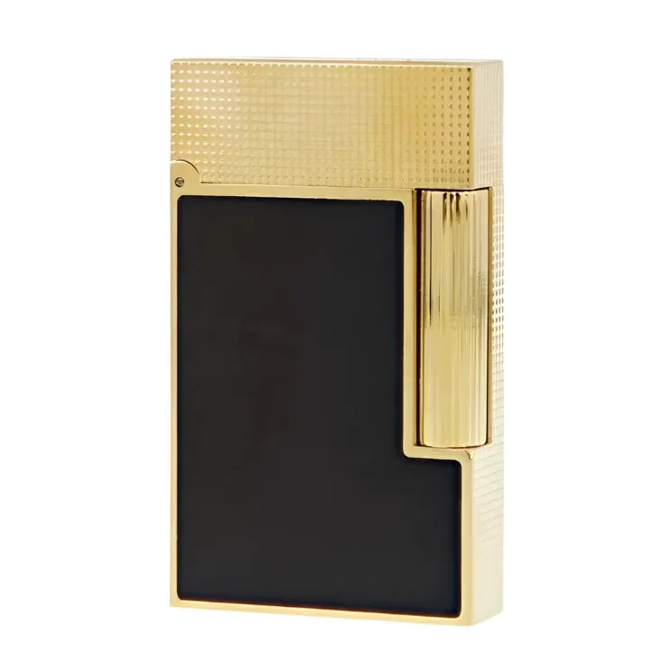 S.T. Dupont Line 2 Gold Black Lacquer Lighter