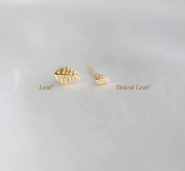 Tiniest Leaf Studs