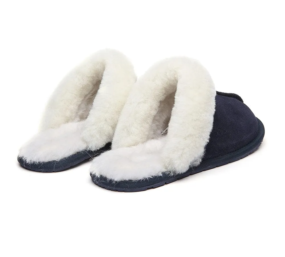 UGG Slippers Australia Sheepskin Wool Home Slippers Rosa Scuff