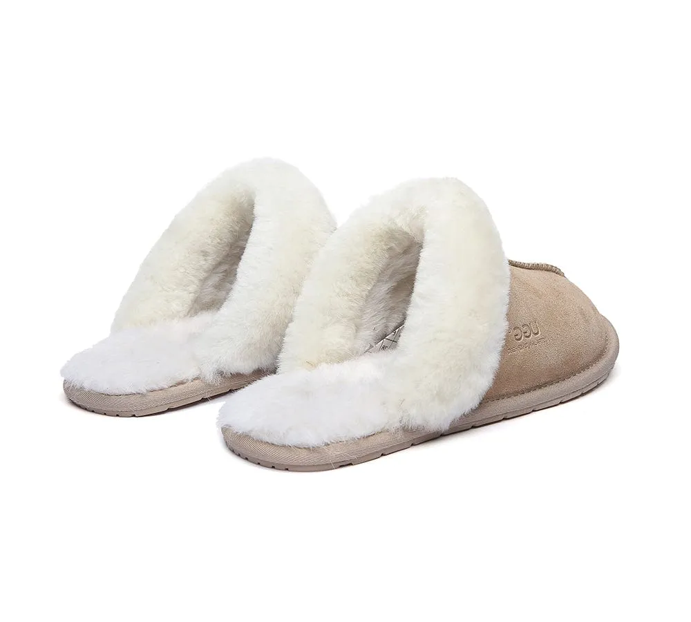 UGG Slippers Australia Sheepskin Wool Home Slippers Rosa Scuff