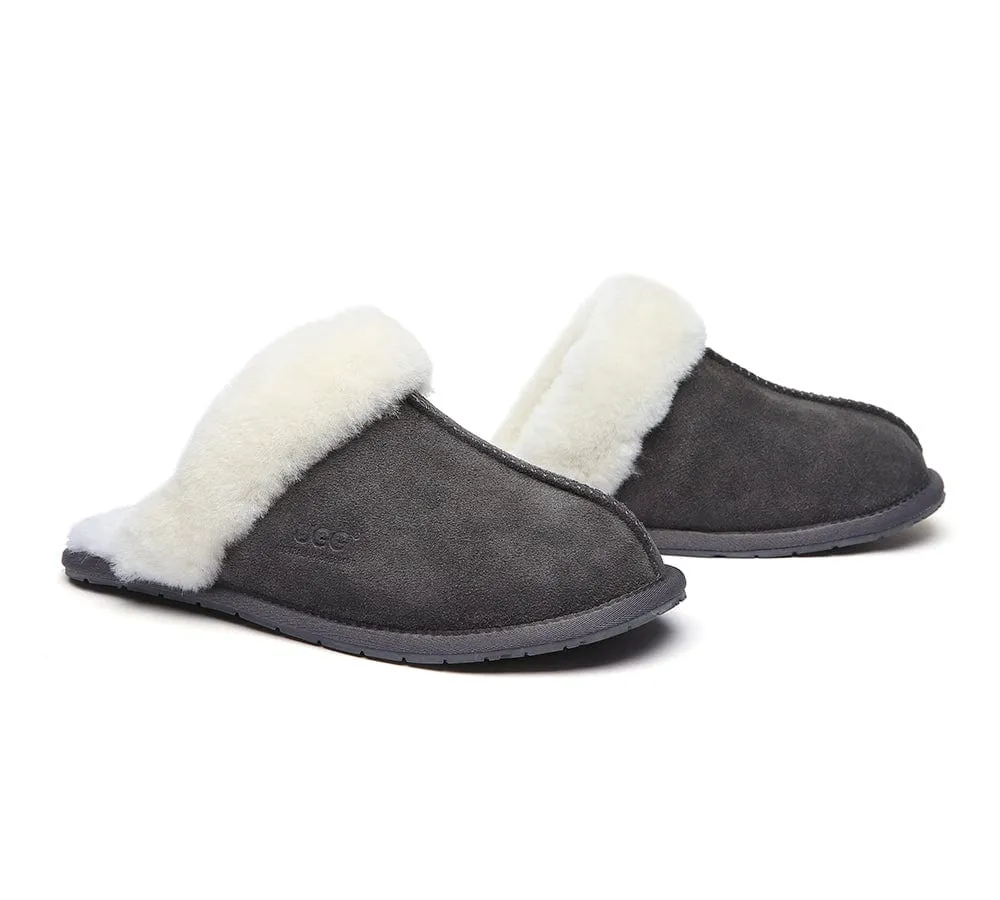 UGG Slippers Australia Sheepskin Wool Home Slippers Rosa Scuff