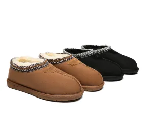 Unisex Ankle Slipper Venus Twin-Face Sheepskin Home Slippers