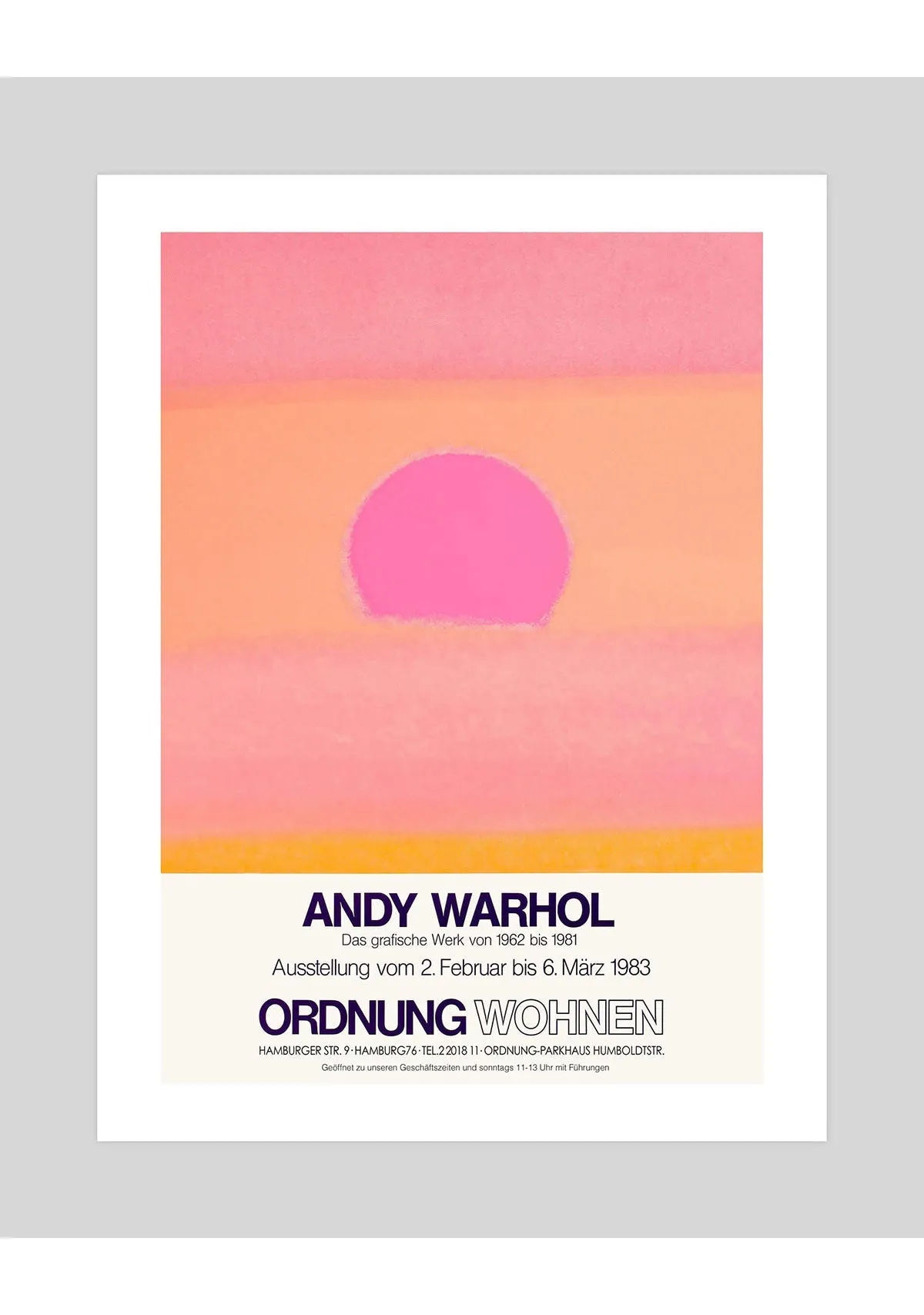 Warhol Ordnung Wohnen 1983