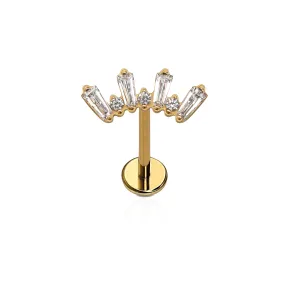 Witch's Crown Flat Back Stud