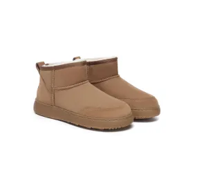 Women Men Sheepskin Wool Ankle Ultra Mini Outdoor Boots