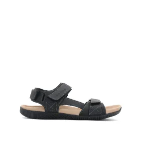 Ynigo Backstrap Men's Sandals - Black Leather