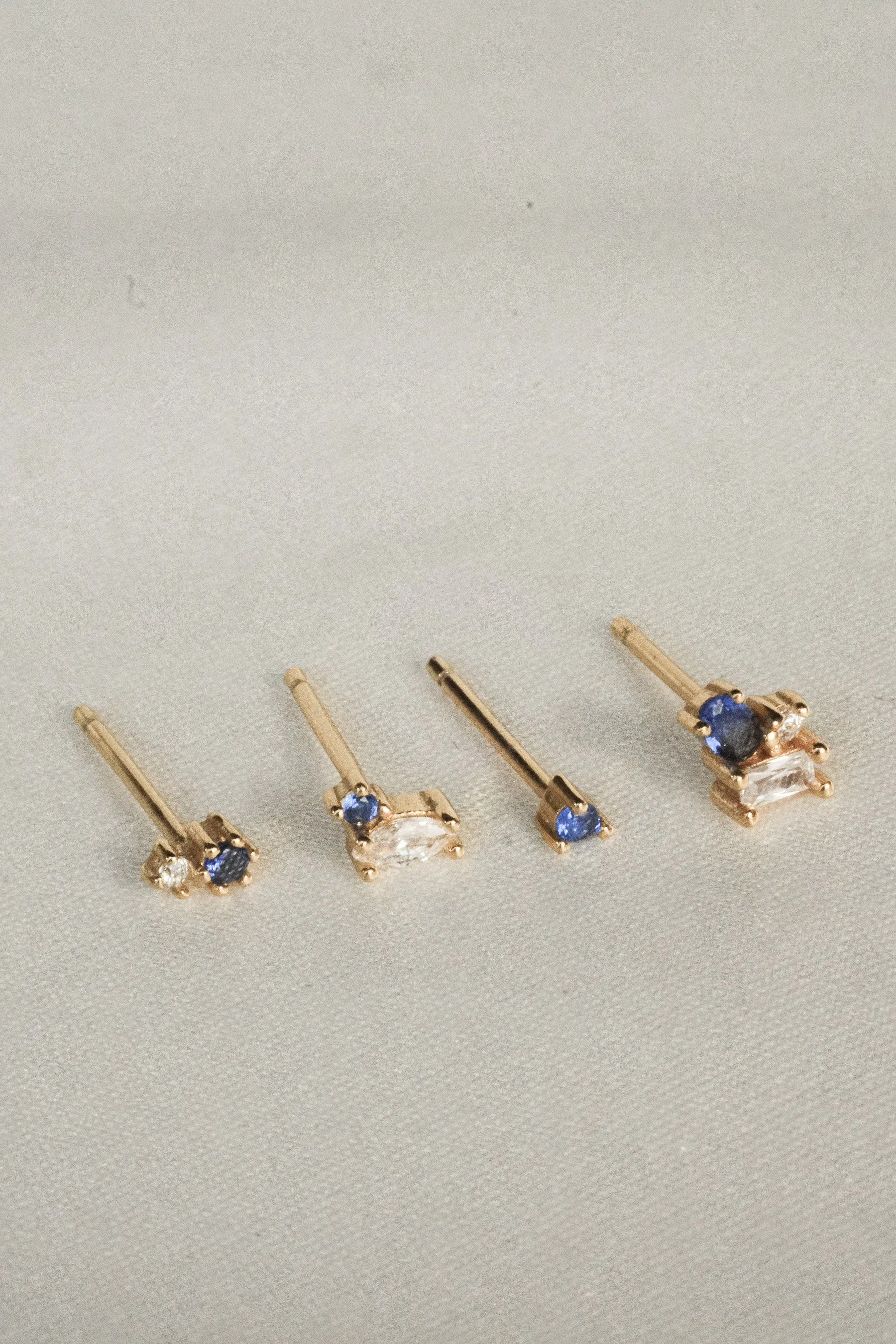 Yoru Blue Crystal Earrings Set